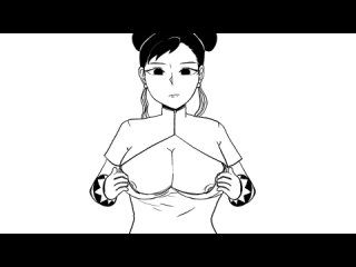 chun-li - gif; animation; big tits; big boobs; big breasts; 3d sex porno hentai; (by @mrbrauza) [street fighter]